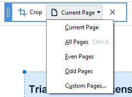 how to crop a PDF